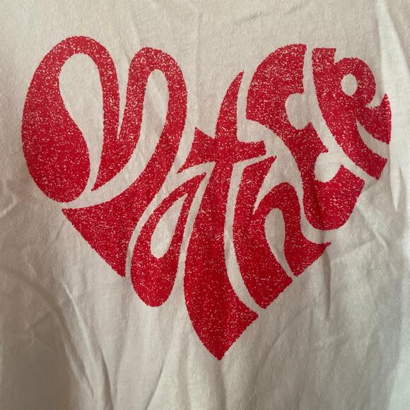 Mother White Sleeveless Strong Silent Type Tank Top Cropped Heart Design Large - Picture 4 of 12